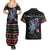 Astronauts Ride A T Rex In Space With The Planet Christmas Couples Matching Summer Maxi Dress and Hawaiian Shirt Xmas Holiday Patterns - Wonder Print Shop