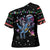 Astronauts Ride A T Rex In Space With The Planet Christmas Cross Shoulder Shirt Xmas Holiday Patterns - Wonder Print Shop