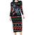 Astronauts Ride A T Rex In Space With The Planet Christmas Family Matching Long Sleeve Bodycon Dress and Hawaiian Shirt Xmas Holiday Patterns - Wonder Print Shop