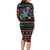Astronauts Ride A T Rex In Space With The Planet Christmas Family Matching Long Sleeve Bodycon Dress and Hawaiian Shirt Xmas Holiday Patterns - Wonder Print Shop