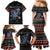 Astronauts Ride A T Rex In Space With The Planet Christmas Family Matching Mermaid Dress and Hawaiian Shirt Xmas Holiday Patterns - Wonder Print Shop