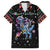 Astronauts Ride A T Rex In Space With The Planet Christmas Family Matching Off Shoulder Short Dress and Hawaiian Shirt Xmas Holiday Patterns - Wonder Print Shop