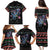 Astronauts Ride A T Rex In Space With The Planet Christmas Family Matching Puletasi and Hawaiian Shirt Xmas Holiday Patterns - Wonder Print Shop