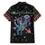 Astronauts Ride A T Rex In Space With The Planet Christmas Family Matching Short Sleeve Bodycon Dress and Hawaiian Shirt Xmas Holiday Patterns - Wonder Print Shop