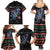 Astronauts Ride A T Rex In Space With The Planet Christmas Family Matching Summer Maxi Dress and Hawaiian Shirt Xmas Holiday Patterns - Wonder Print Shop