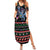 Astronauts Ride A T Rex In Space With The Planet Christmas Family Matching Summer Maxi Dress and Hawaiian Shirt Xmas Holiday Patterns - Wonder Print Shop