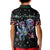 Astronauts Ride A T Rex In Space With The Planet Christmas Kid Polo Shirt Xmas Holiday Patterns - Wonder Print Shop