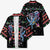 Astronauts Ride A T Rex In Space With The Planet Christmas Kimono Xmas Holiday Patterns - Wonder Print Shop