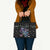 Astronauts Ride A T Rex In Space With The Planet Christmas Leather Bag Xmas Holiday Patterns - Wonder Print Shop