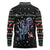 Astronauts Ride A T Rex In Space With The Planet Christmas Long Sleeve Polo Shirt Xmas Holiday Patterns - Wonder Print Shop