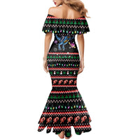 Astronauts Ride A T Rex In Space With The Planet Christmas Mermaid Dress Xmas Holiday Patterns - Wonder Print Shop