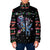 Astronauts Ride A T Rex In Space With The Planet Christmas Padded Jacket Xmas Holiday Patterns - Wonder Print Shop