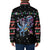 Astronauts Ride A T Rex In Space With The Planet Christmas Padded Jacket Xmas Holiday Patterns - Wonder Print Shop