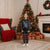 Astronauts Ride A T Rex In Space With The Planet Christmas Pajama Set Xmas Holiday Patterns - Wonder Print Shop