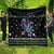 Astronauts Ride A T Rex In Space With The Planet Christmas Quilt Xmas Holiday Patterns - Wonder Print Shop