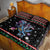 Astronauts Ride A T Rex In Space With The Planet Christmas Quilt Bed Set Xmas Holiday Patterns - Wonder Print Shop