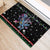Astronauts Ride A T Rex In Space With The Planet Christmas Rubber Doormat Xmas Holiday Patterns - Wonder Print Shop