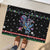 Astronauts Ride A T Rex In Space With The Planet Christmas Rubber Doormat Xmas Holiday Patterns - Wonder Print Shop
