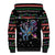 Astronauts Ride A T Rex In Space With The Planet Christmas Sherpa Hoodie Xmas Holiday Patterns - Wonder Print Shop