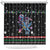 Astronauts Ride A T Rex In Space With The Planet Christmas Shower Curtain Xmas Holiday Patterns - Wonder Print Shop