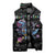 Astronauts Ride A T Rex In Space With The Planet Christmas Sleeveless Puffer Jacket Xmas Holiday Patterns - Wonder Print Shop