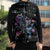 Astronauts Ride A T Rex In Space With The Planet Christmas Sleeveless Puffer Jacket Xmas Holiday Patterns - Wonder Print Shop