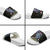Astronauts Ride A T Rex In Space With The Planet Christmas Slide Sandals Xmas Holiday Patterns - Wonder Print Shop