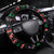Astronauts Ride A T Rex In Space With The Planet Christmas Steering Wheel Cover Xmas Holiday Patterns - Wonder Print Shop