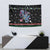 Astronauts Ride A T Rex In Space With The Planet Christmas Tapestry Xmas Holiday Patterns - Wonder Print Shop