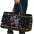 Astronauts Ride A T Rex In Space With The Planet Christmas Travel Bag Xmas Holiday Patterns - Wonder Print Shop