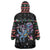 Astronauts Ride A T Rex In Space With The Planet Christmas Wearable Blanket Hoodie Xmas Holiday Patterns - Wonder Print Shop