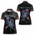 Astronauts Ride A T Rex In Space With The Planet Christmas Women Polo Shirt Xmas Holiday Patterns - Wonder Print Shop