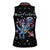 Astronauts Ride A T Rex In Space With The Planet Christmas Women Sleeveless Polo Shirt Xmas Holiday Patterns - Wonder Print Shop