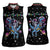 Astronauts Ride A T Rex In Space With The Planet Christmas Women Sleeveless Polo Shirt Xmas Holiday Patterns - Wonder Print Shop