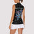 Astronauts Ride A T Rex In Space With The Planet Christmas Women Sleeveless Polo Shirt Xmas Holiday Patterns - Wonder Print Shop
