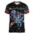 Astronauts Ride A T Rex In Space With The Planet Christmas Women V-Neck T-Shirt Xmas Holiday Patterns - Wonder Print Shop