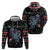 Astronauts Ride A T Rex In Space With The Planet Christmas Zip Hoodie Xmas Holiday Patterns - Wonder Print Shop