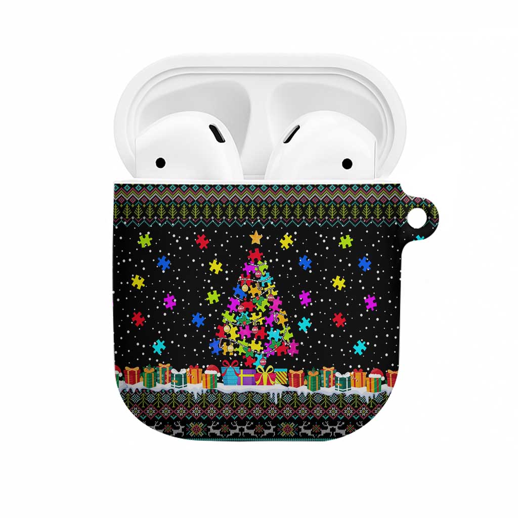 Autism Pine Christmas AirPods Case Xmas Holiday Patterns - Wonder Print Shop