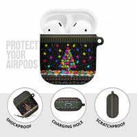 Autism Pine Christmas AirPods Case Xmas Holiday Patterns - Wonder Print Shop