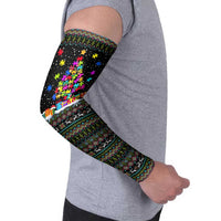 Autism Pine Christmas Arm Sleeves Xmas Holiday Patterns - Wonder Print Shop