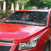 Autism Pine Christmas Auto Sun Shade Xmas Holiday Patterns - Wonder Print Shop