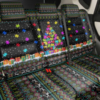 Autism Pine Christmas Back Car Seat Cover Xmas Holiday Patterns - Wonder Print Shop