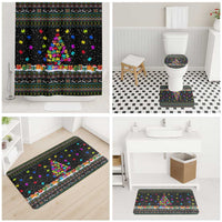Autism Pine Christmas Bathroom Set Xmas Holiday Patterns - Wonder Print Shop