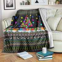 Autism Pine Christmas Blanket Xmas Holiday Patterns - Wonder Print Shop