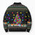 Autism Pine Christmas Bomber Puffer Jacket Xmas Holiday Patterns - Wonder Print Shop