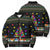 Autism Pine Christmas Bomber Puffer Jacket Xmas Holiday Patterns - Wonder Print Shop