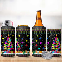 Autism Pine Christmas 4 in 1 Can Cooler Tumbler Xmas Holiday Patterns - Wonder Print Shop