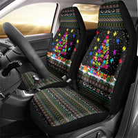 Autism Pine Christmas Car Seat Cover Xmas Holiday Patterns - Wonder Print Shop