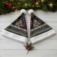 Autism Pine Christmas Santa Hat Xmas Holiday Patterns - Wonder Print Shop