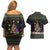 Autism Pine Christmas Couples Matching Off Shoulder Short Dress and Hawaiian Shirt Xmas Holiday Patterns - Wonder Print Shop